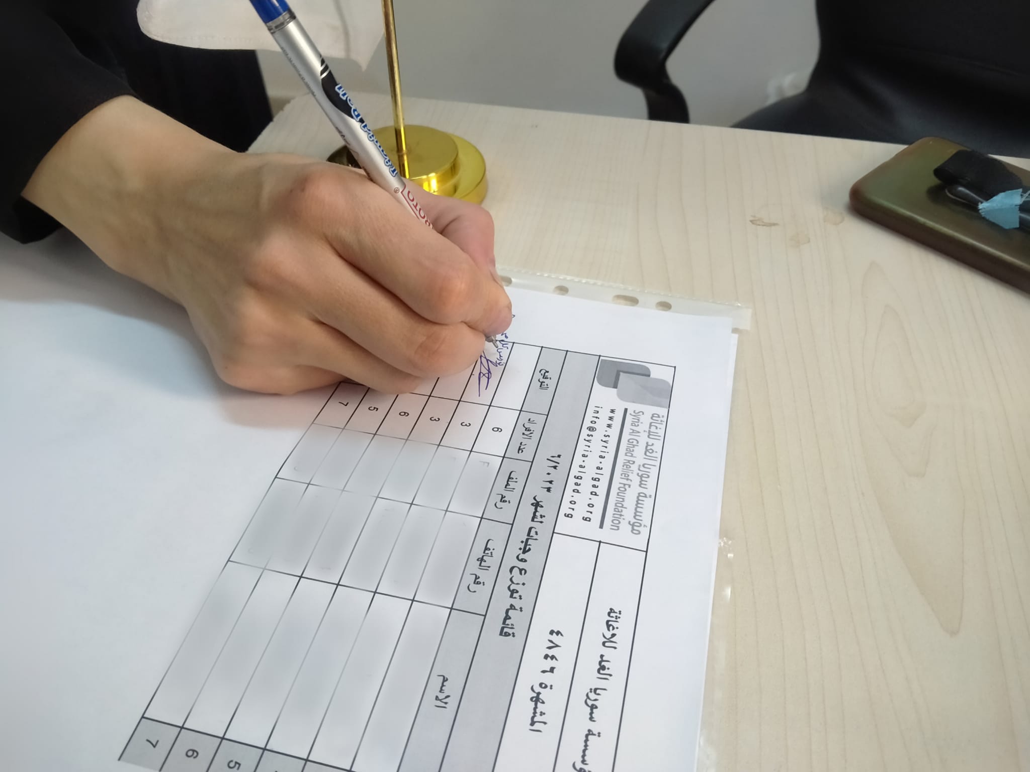 توزيع وجبات للعائلات القادمة حديثاً إلى مصر